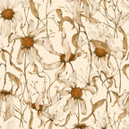 Faded Petals Pattern 3 Minky Fabric
