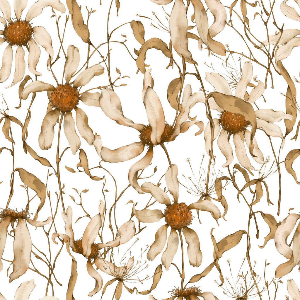 Faded Petals Pattern 6 Minky Fabric