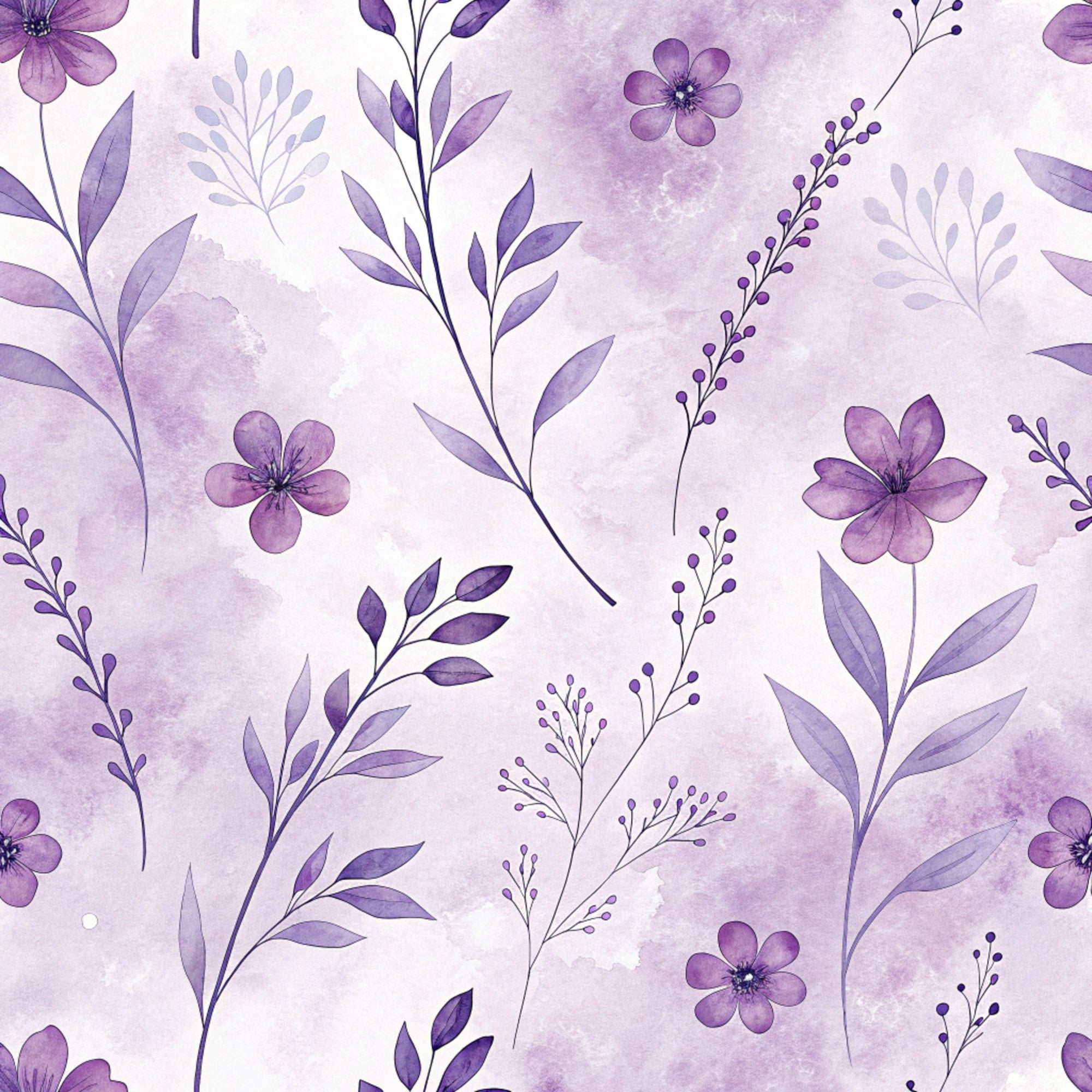 Watercolor Wanderings Pattern 7 Minky Fabric