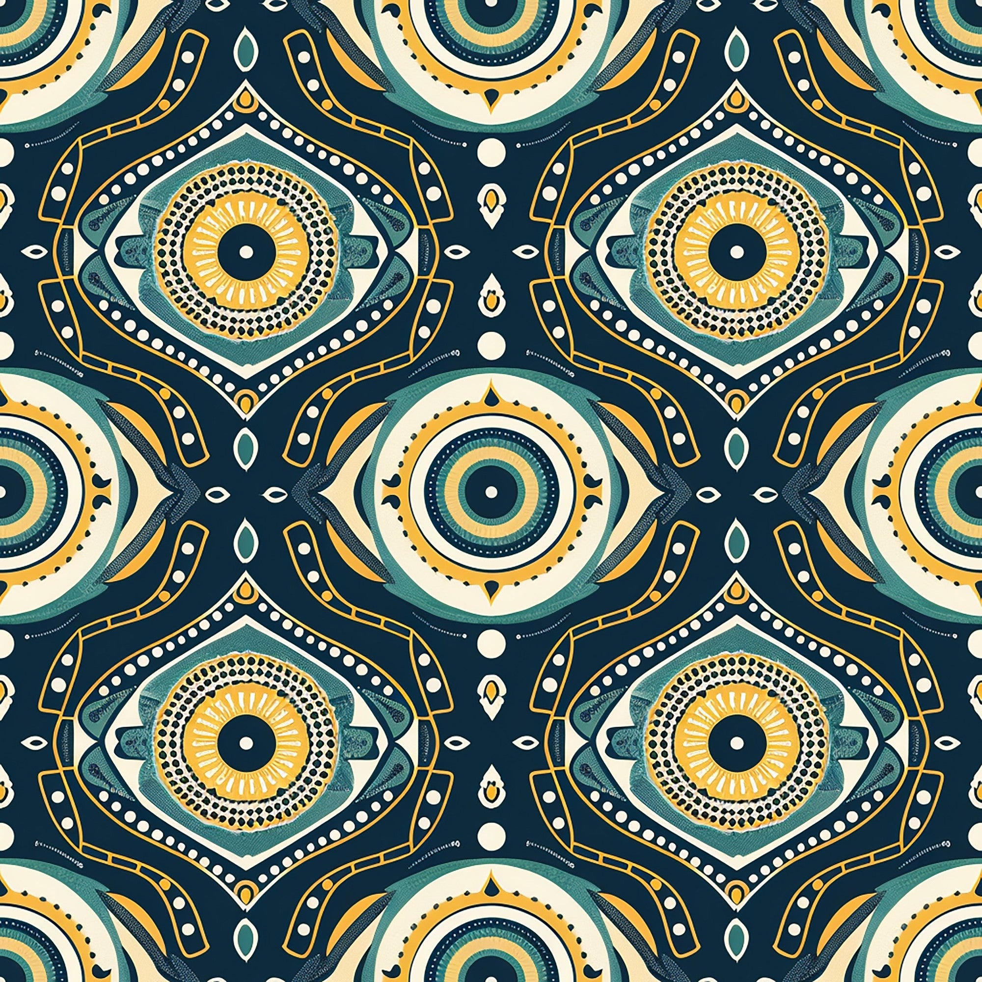 Evil Eye Pattern 3 Minky Fabric