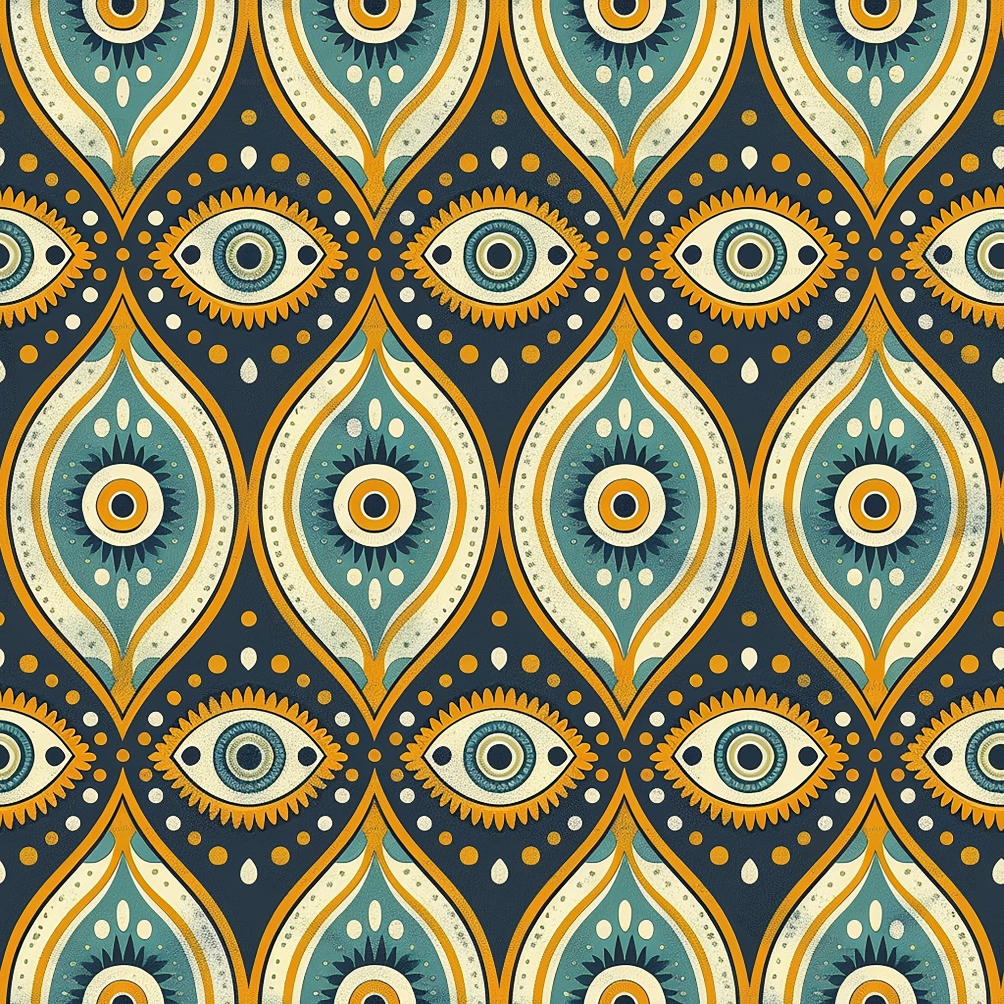 Evil Eye Pattern 4 Minky Fabric