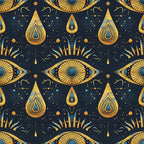 Evil Eye Pattern 5 Minky Fabric