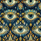 Evil Eye Pattern 6 Minky Fabric