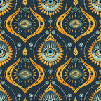 Evil Eye Pattern 7 Minky Fabric