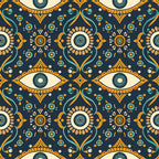 Evil Eye Pattern 8 Minky Fabric