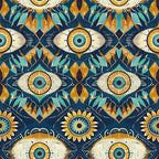 Evil Eye Pattern 9 Minky Fabric
