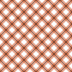 fall orange, coral pink, peach, white, black stripes, diagonal plaid, checkered pattern, crisscross design, geometric,, fabric panel, autumn colors, warm tones, intersecting lines, rope texture, seasonal fabric, craft material, patchwork suitable