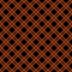 fall orange, burnt orange, black, plaid pattern, diagonal plaid, geometric design, lattice pattern,, fabric panel, autumn colors, seasonal fabric, halloween colors, crosshatch design, diamond lattice, woven appearance, craft fabric, sewing material, orange and black, fall theme, geometric plaid