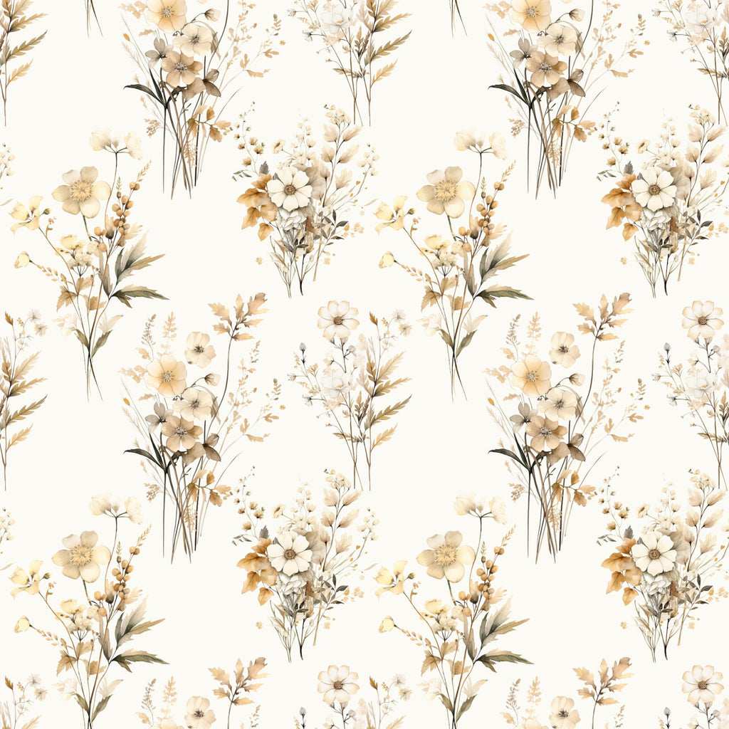 Fall Blooms Pattern 1 Minky Fabric