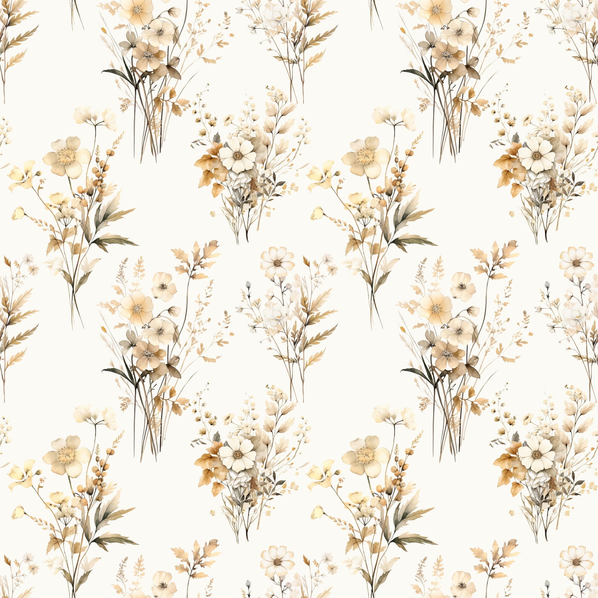 Fall Blooms Pattern 1 Minky Fabric