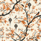 Persimmon Pagoda Pattern 12 Minky Fabric