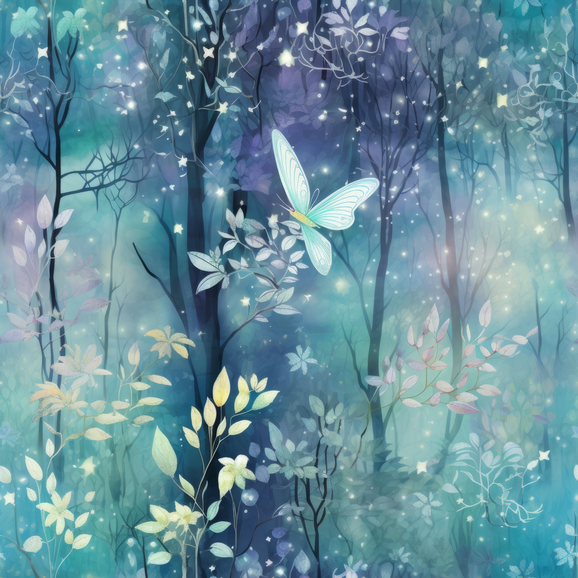 Fantasy Forest Pattern 17 Minky Fabric