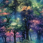 Fantasy Forest Pattern 19 Minky Fabric