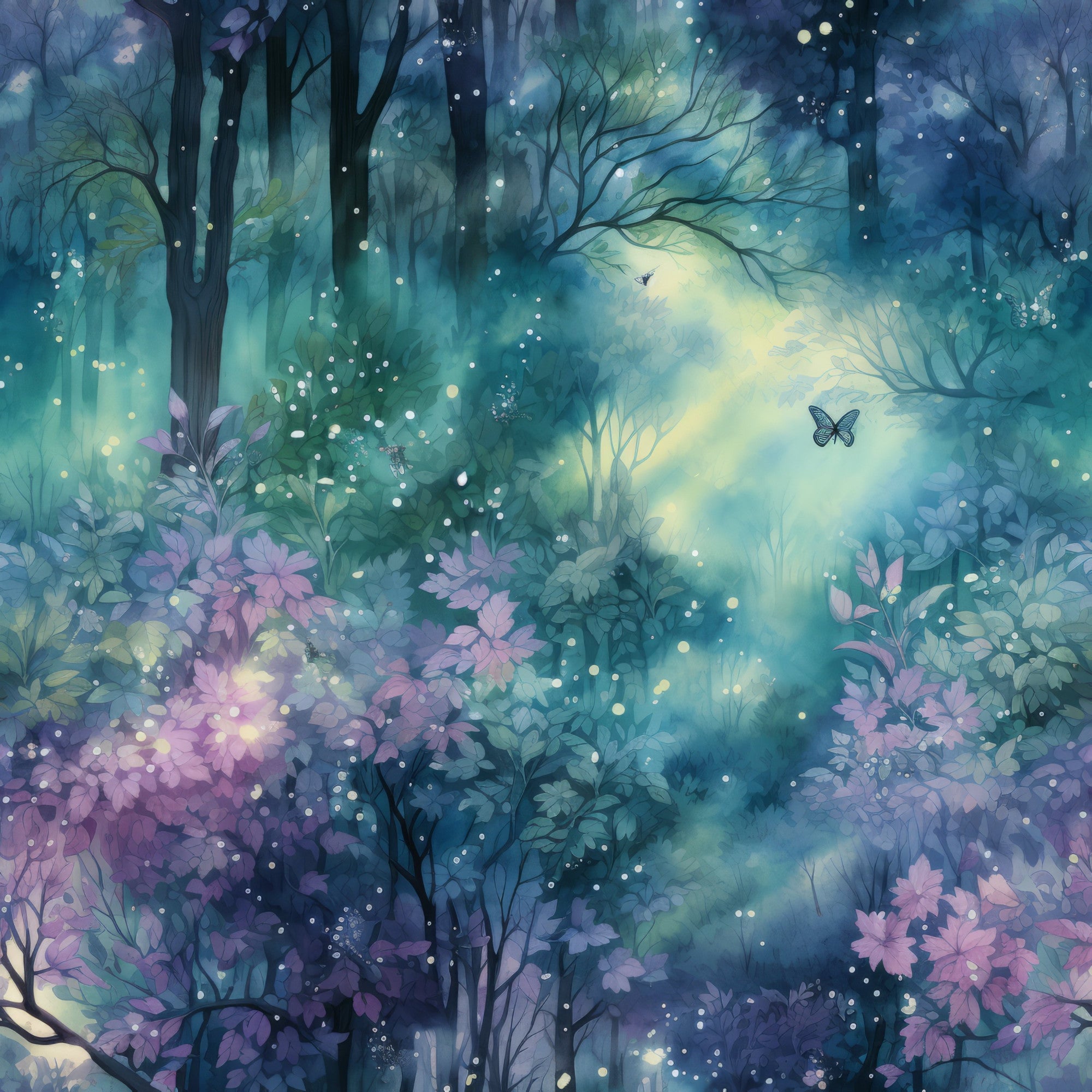 Fantasy Forest Pattern 20 Minky Fabric