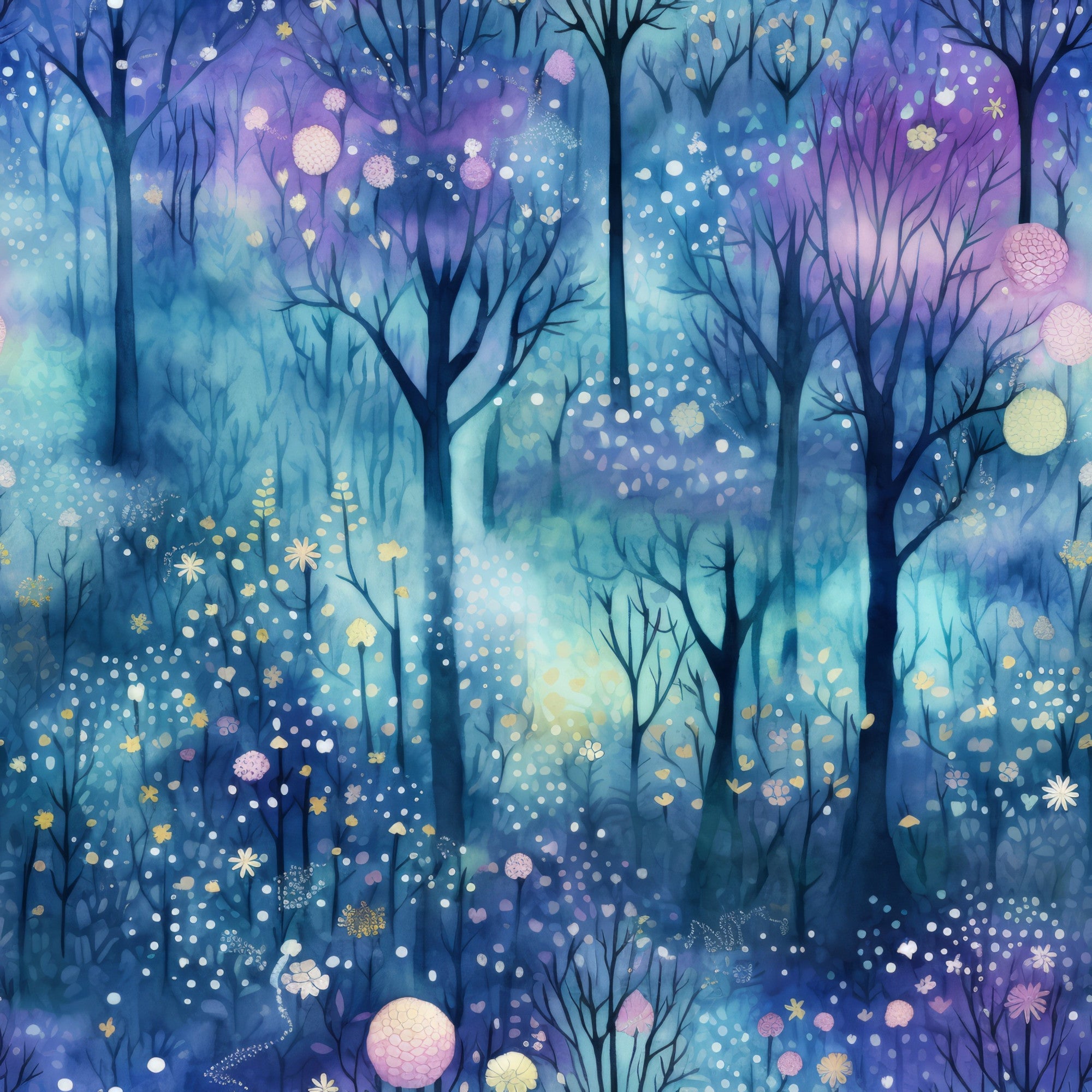Fantasy Forest Pattern 21 Minky Fabric