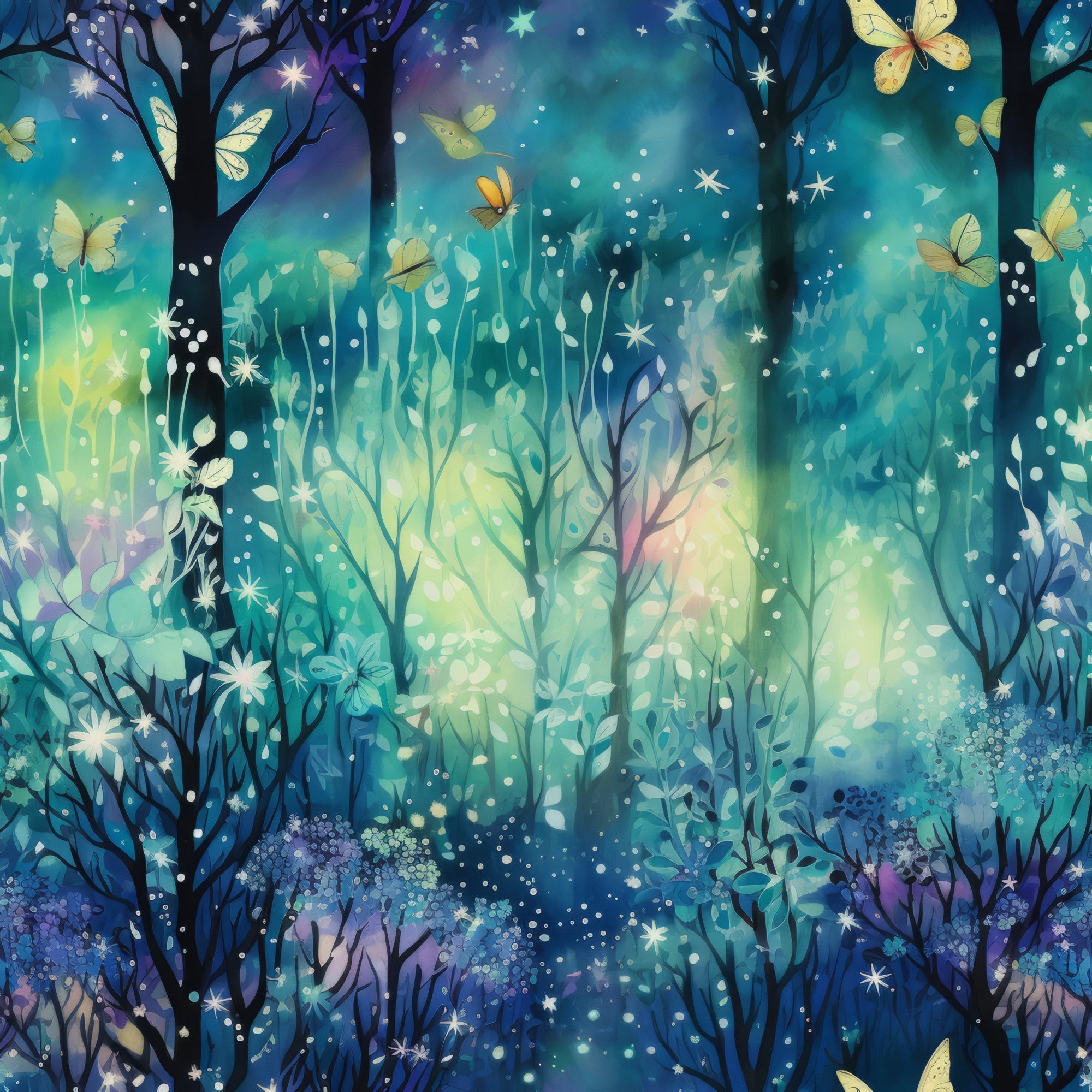 Fantasy Forest Pattern 23 Minky Fabric