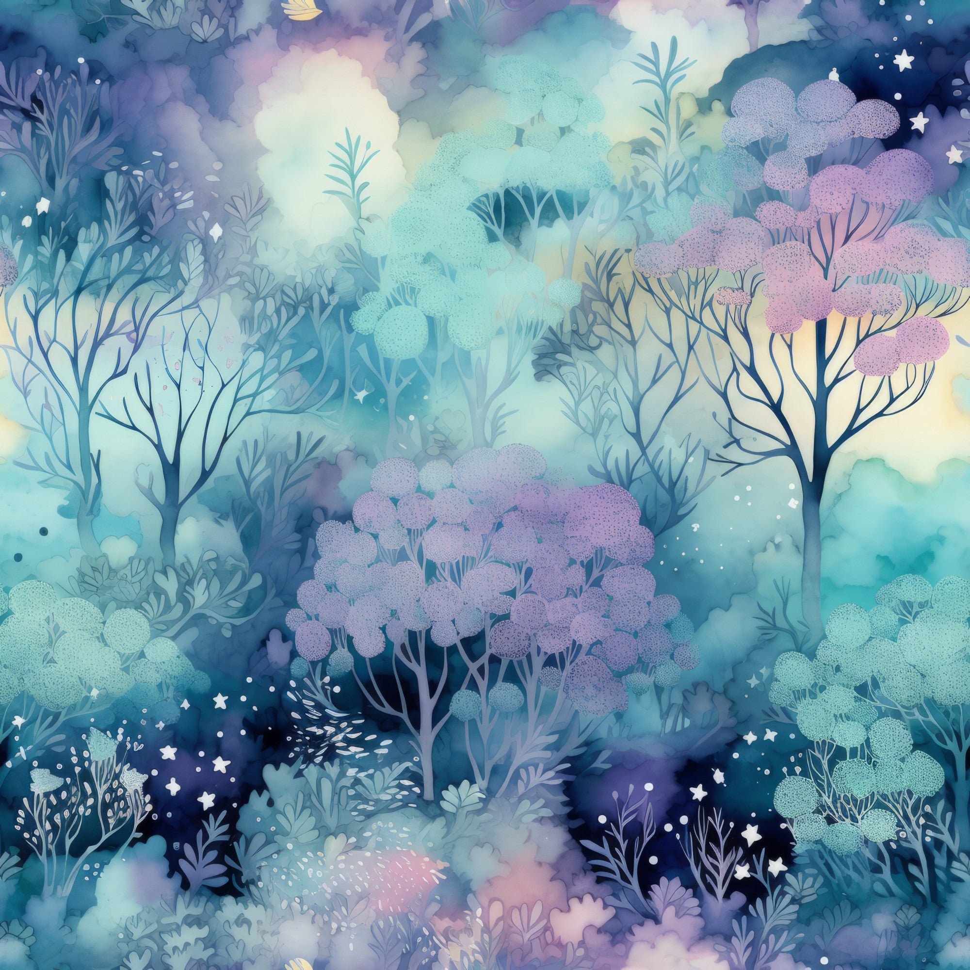Fantasy Forest Pattern 24 Minky Fabric