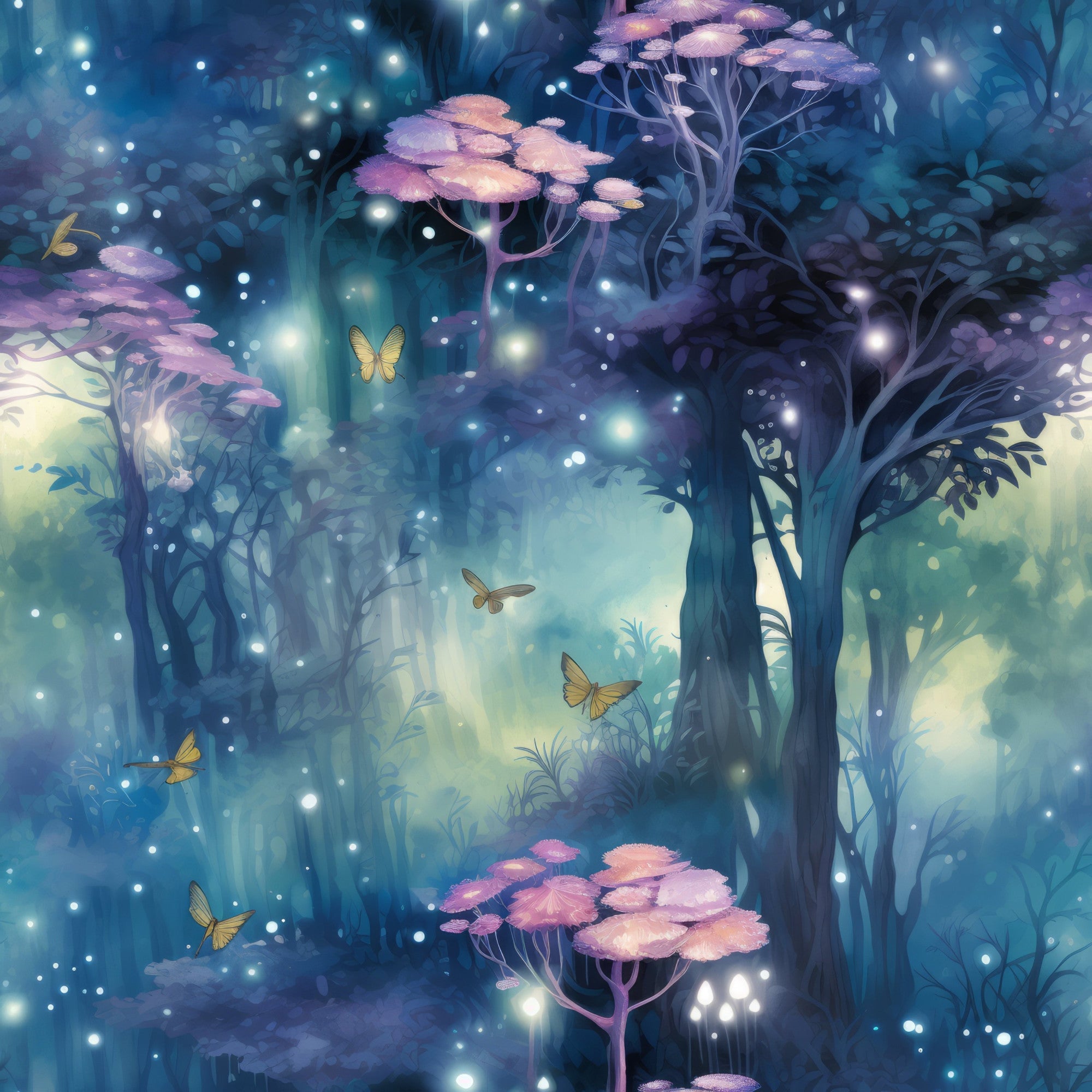 Fantasy Forest Pattern 26 Minky Fabric