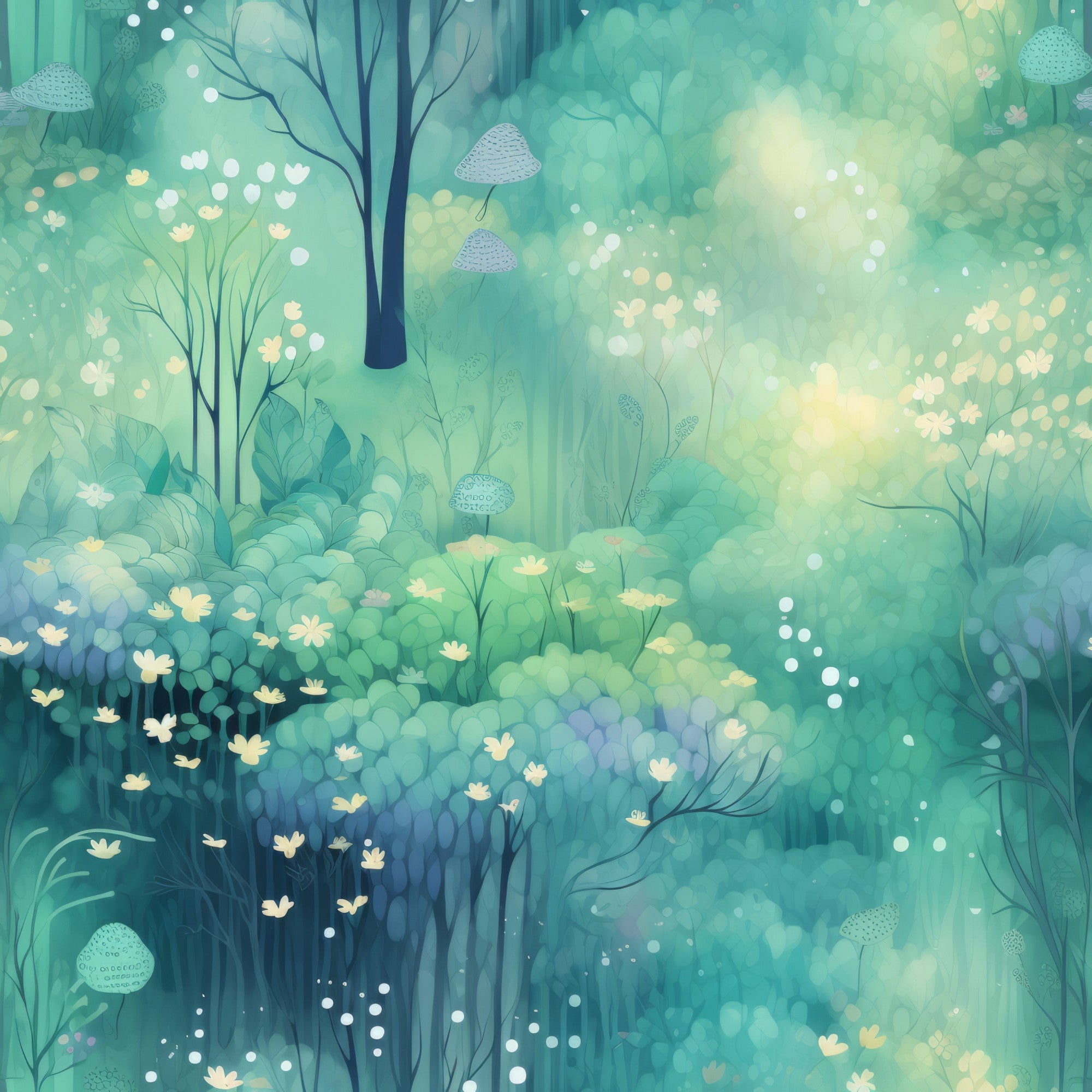 Fantasy Forest Pattern 28 Minky Fabric