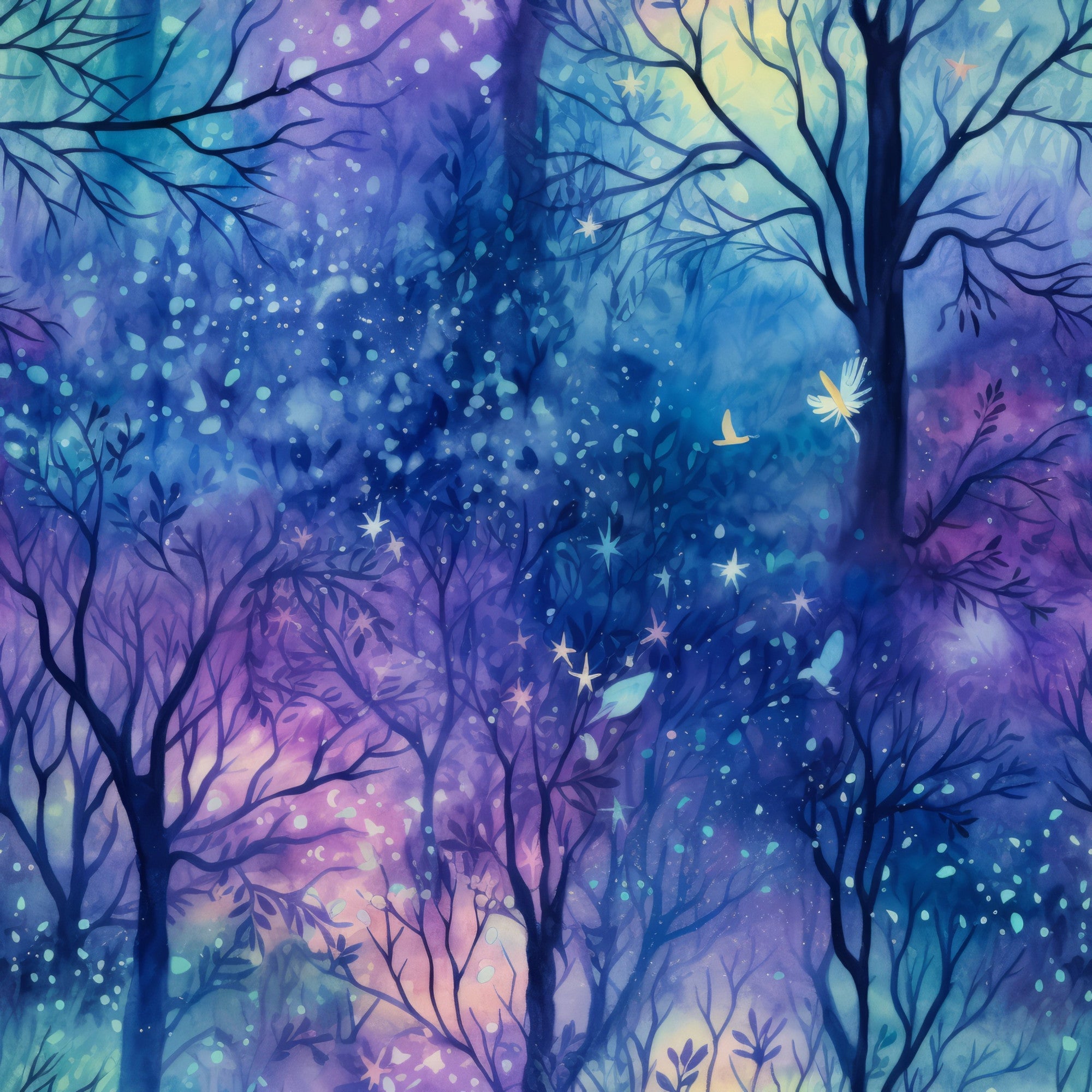 Fantasy Forest Pattern 30 Minky Fabric