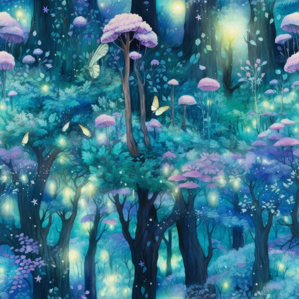 Fantasy Forest Pattern 32 Minky Fabric