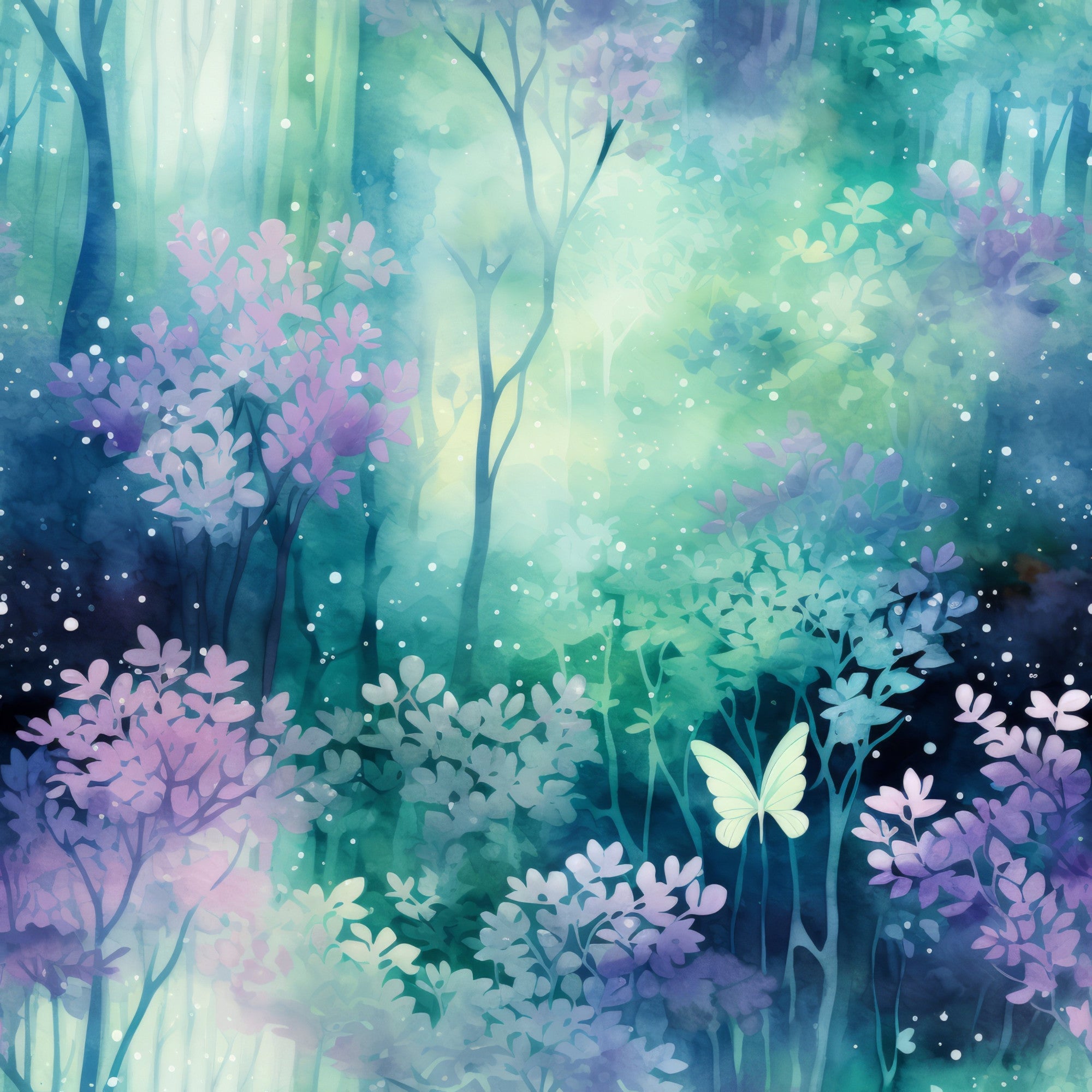 Fantasy Forest Pattern 35 Minky Fabric