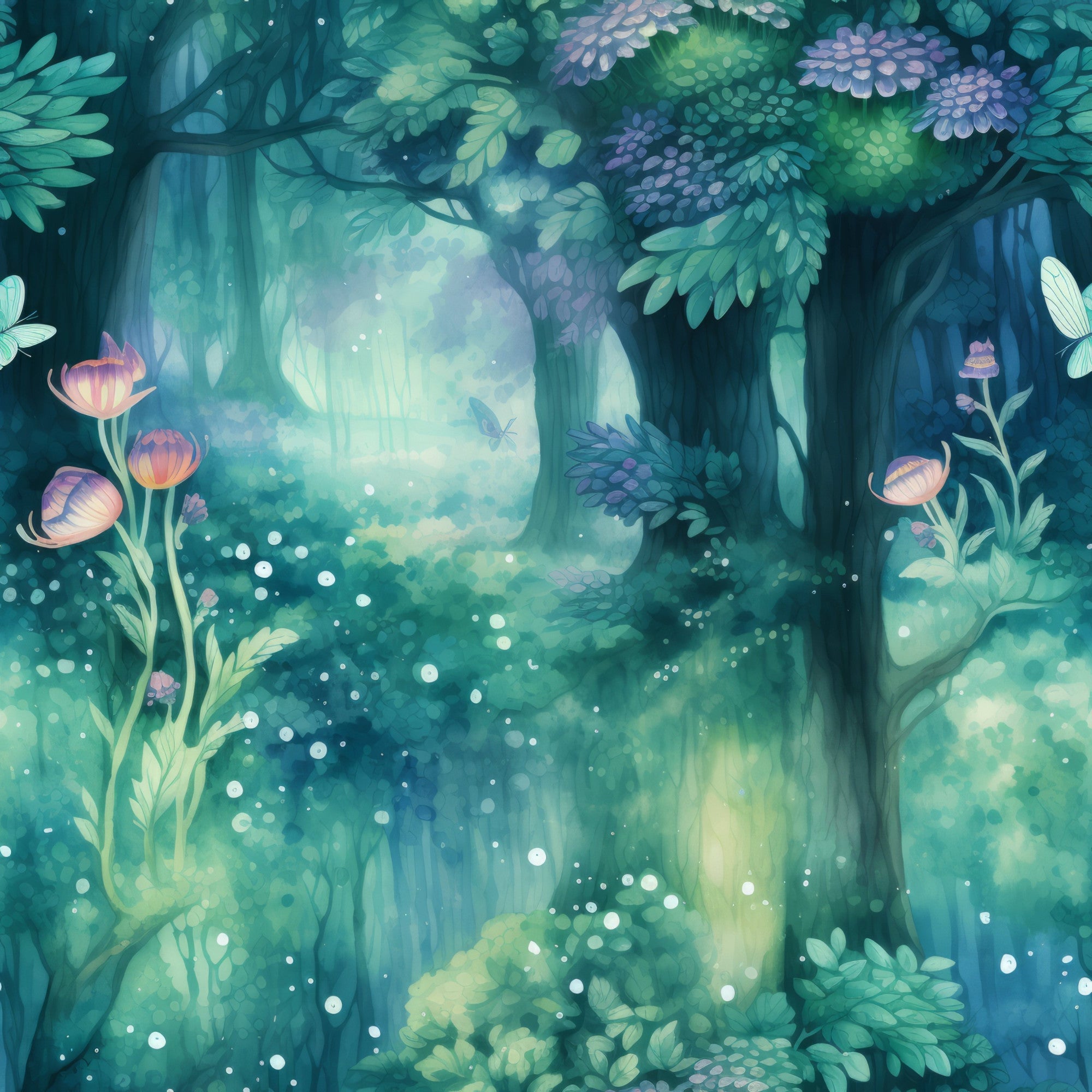 Fantasy Forest Pattern 39 Minky Fabric