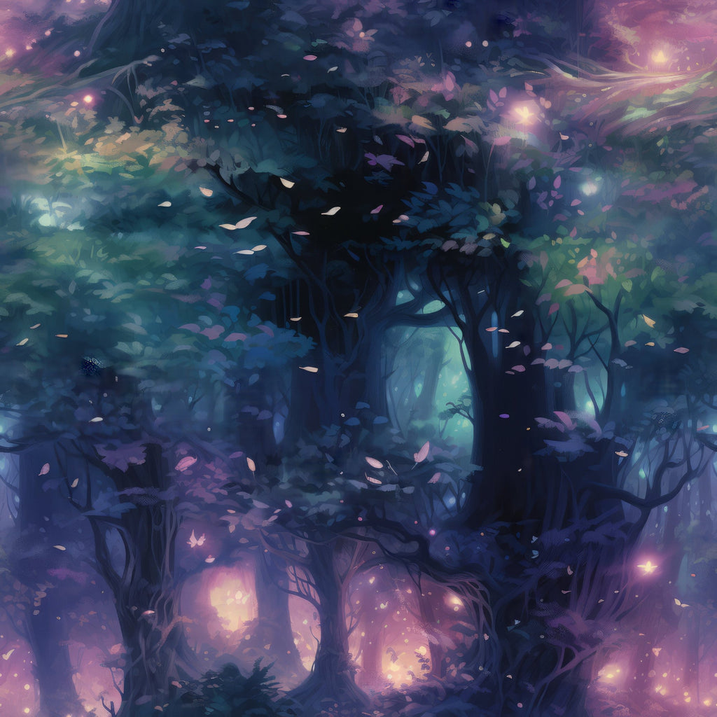 Fantasy Forest Pattern 40 Minky Fabric