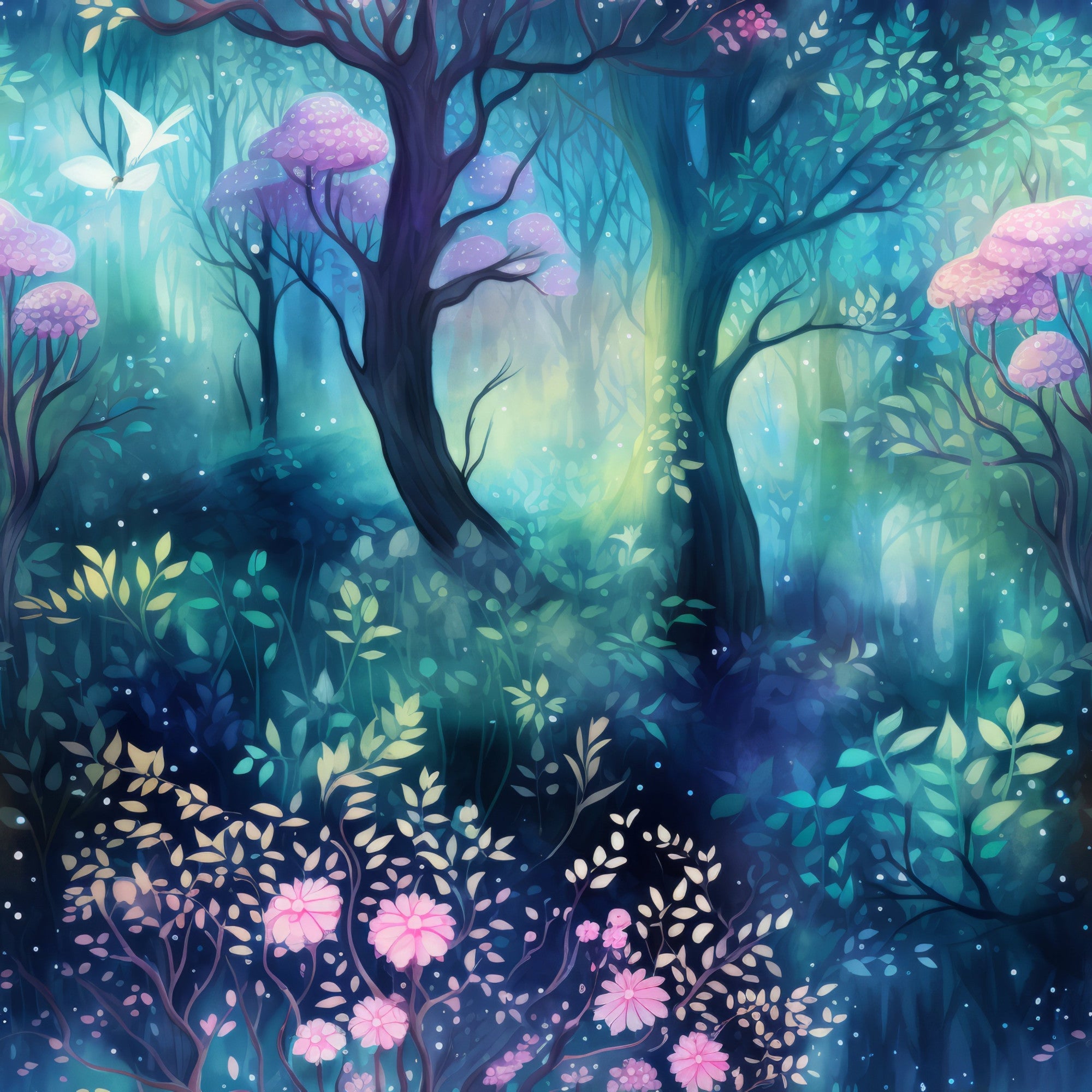 Fantasy Forest Pattern 41 Minky Fabric