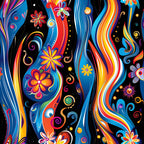 Midnight Fiesta Pattern 12 Minky Fabric
