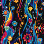 Midnight Fiesta Pattern 13 Minky Fabric