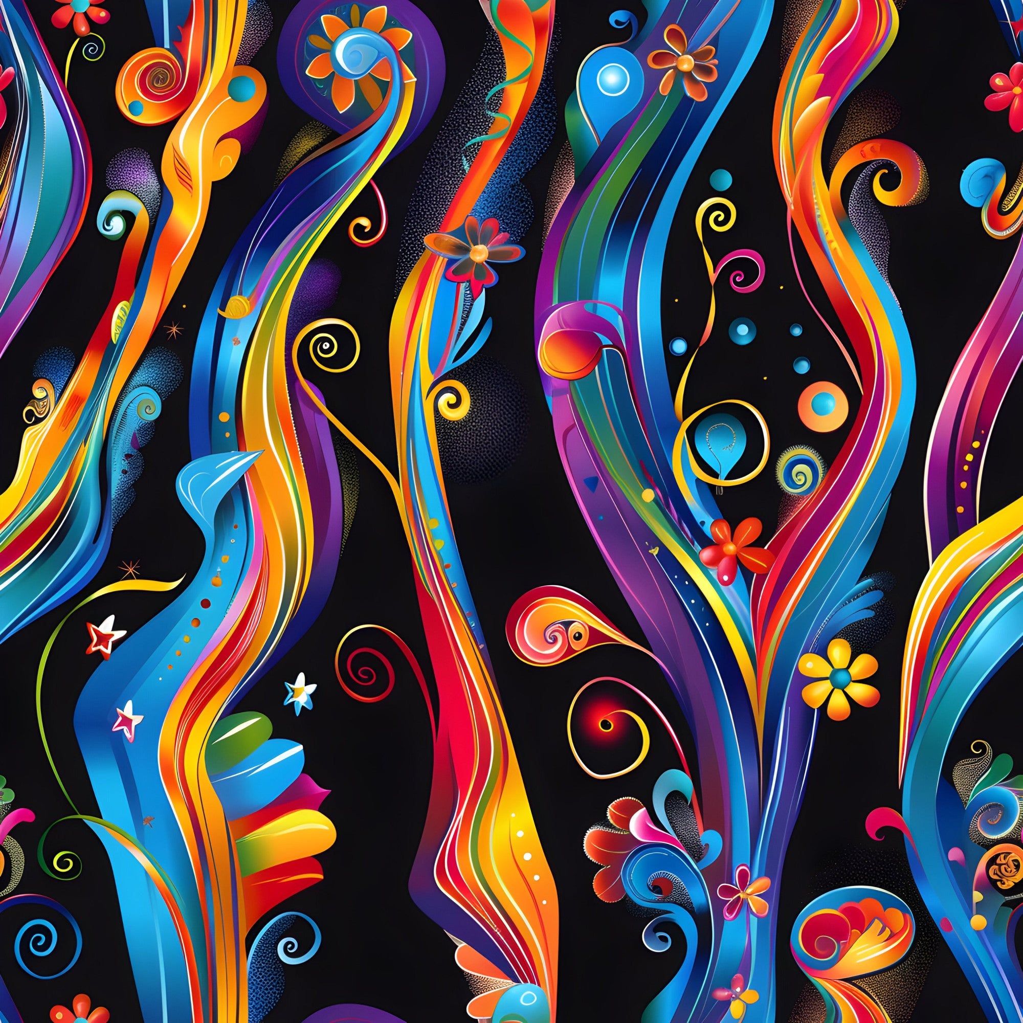 Midnight Fiesta Pattern 16 Minky Fabric