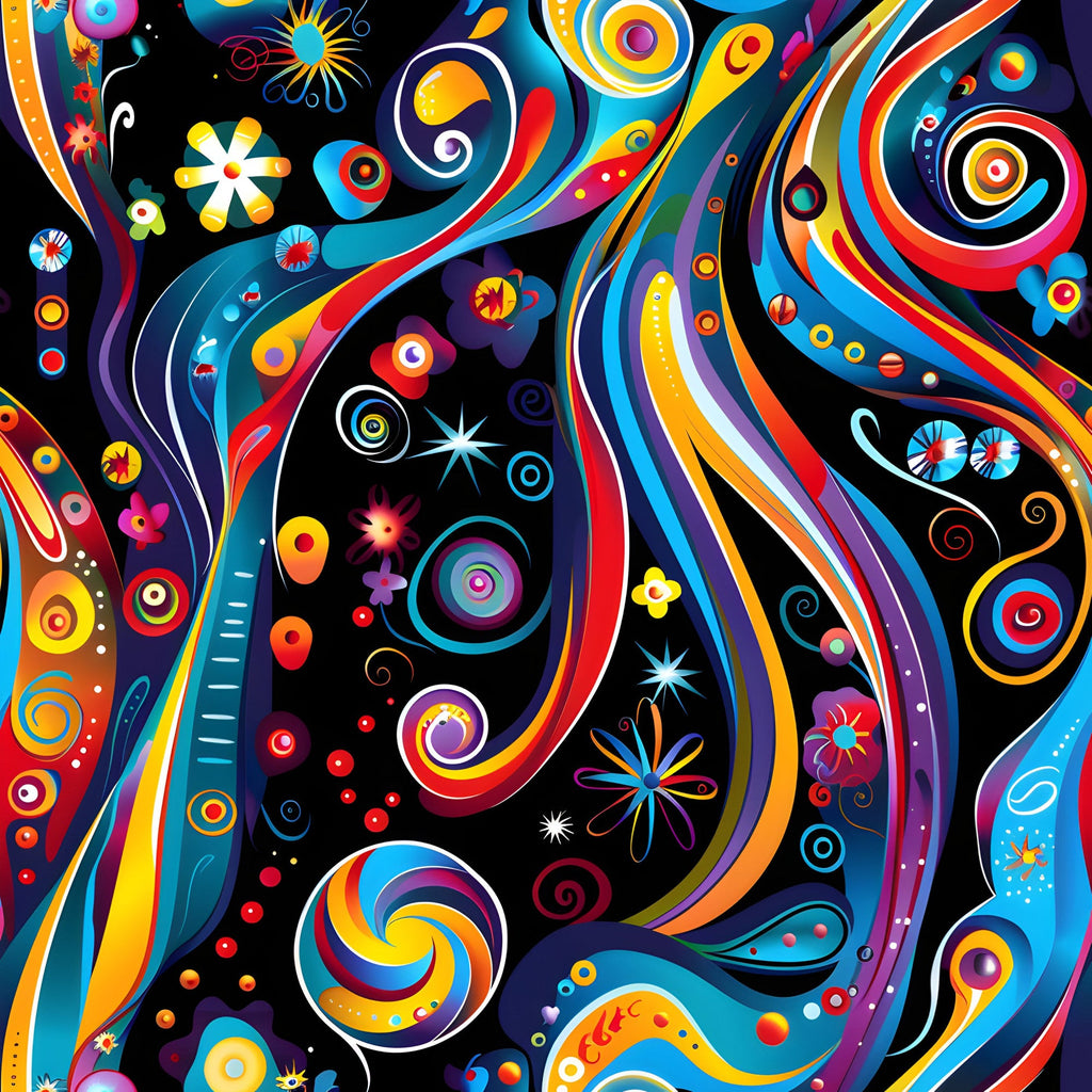 Midnight Fiesta Pattern 2 Minky Fabric