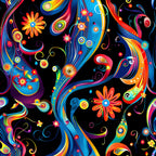 Midnight Fiesta Pattern 20 Minky Fabric