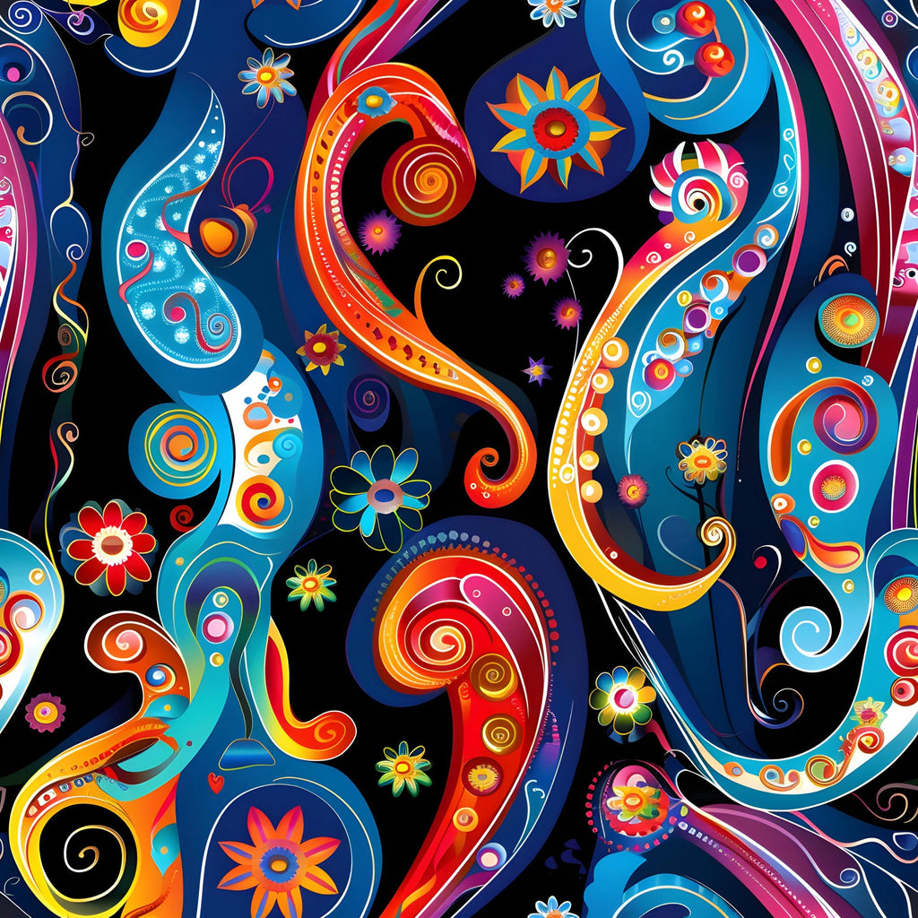 Midnight Fiesta Pattern 21 Minky Fabric