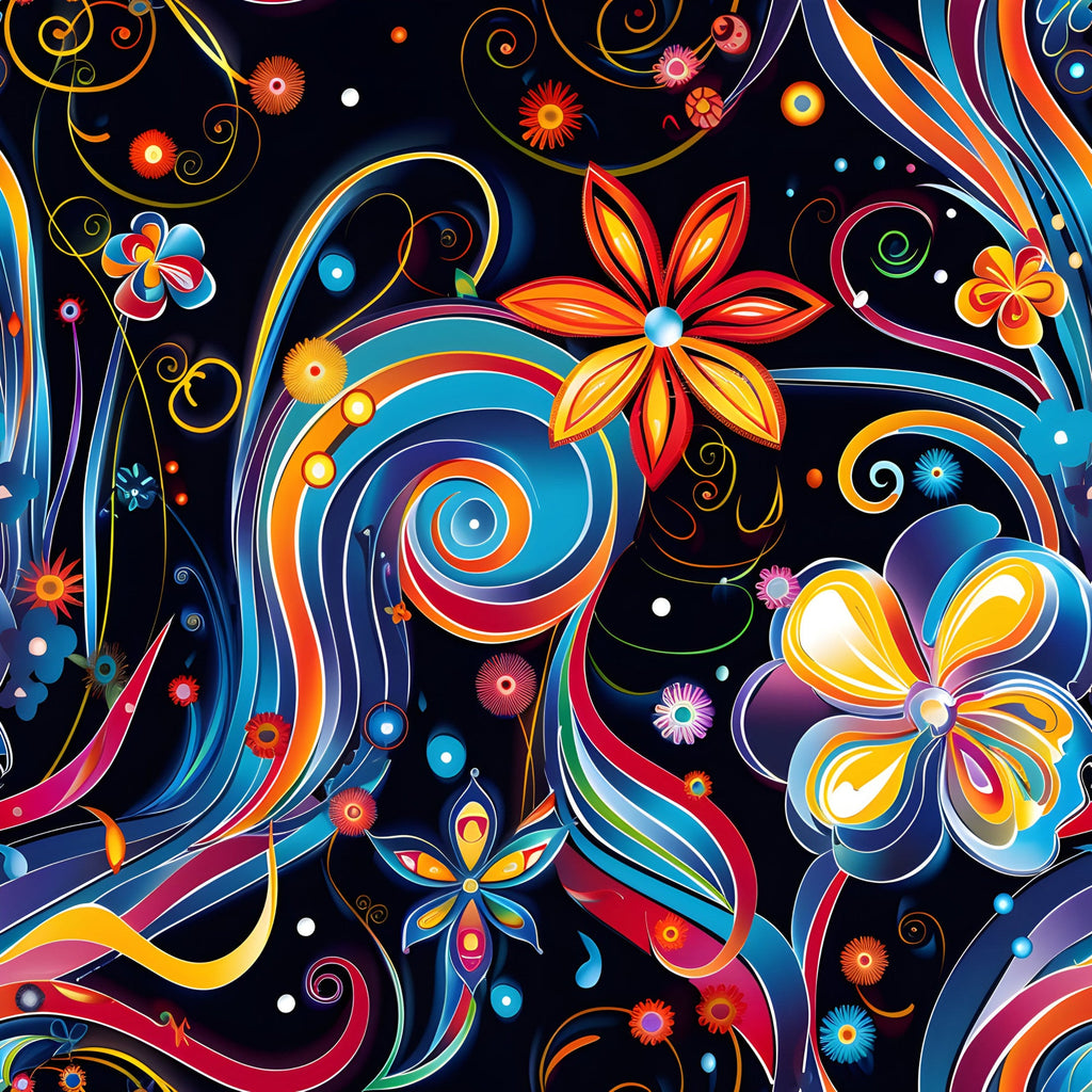 Midnight Fiesta Pattern 3 Minky Fabric