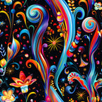 Midnight Fiesta Pattern 5 Minky Fabric
