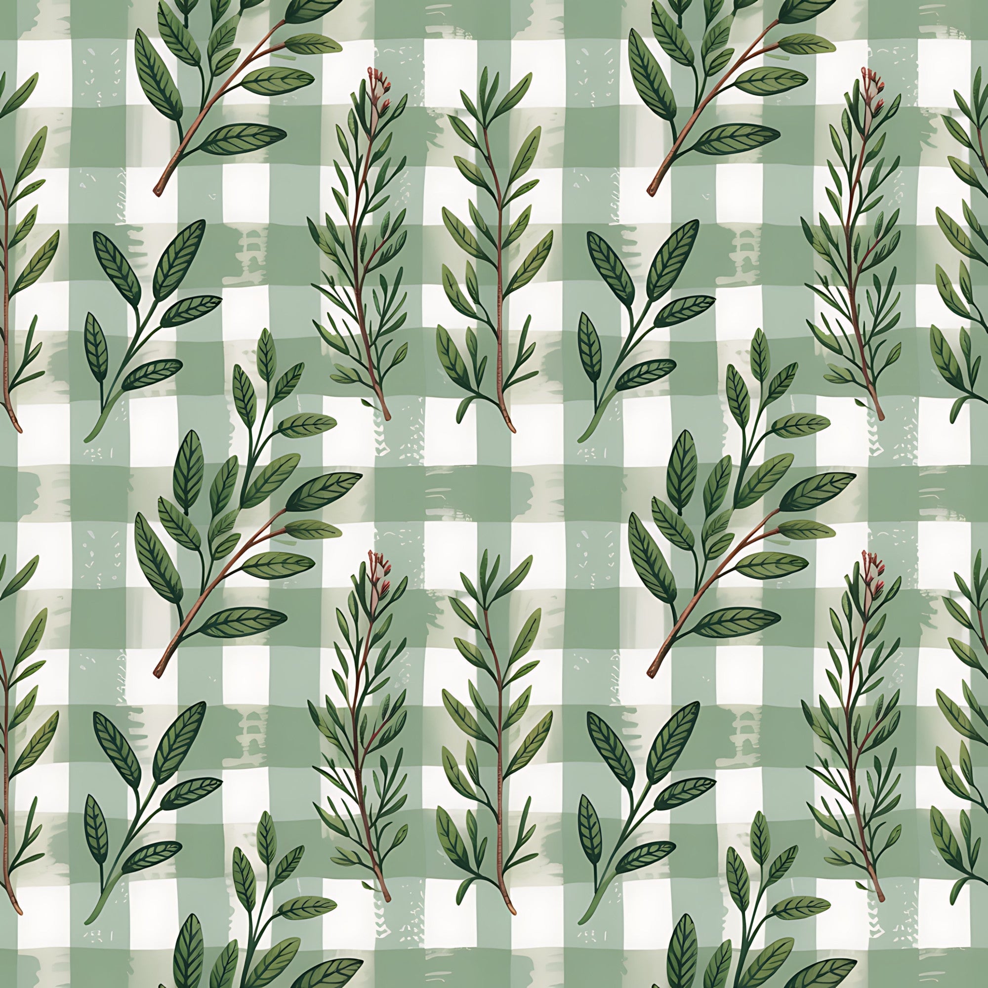 Rosemary Wreaths Pattern 11 Minky Fabric