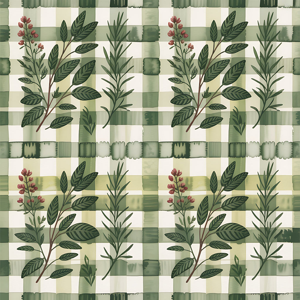 Rosemary Wreaths Pattern 12 Minky Fabric
