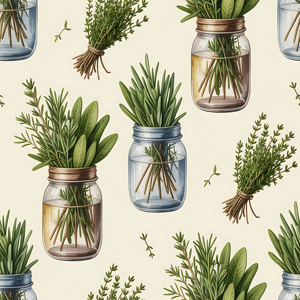 Rosemary Wreaths Pattern 15 Minky Fabric