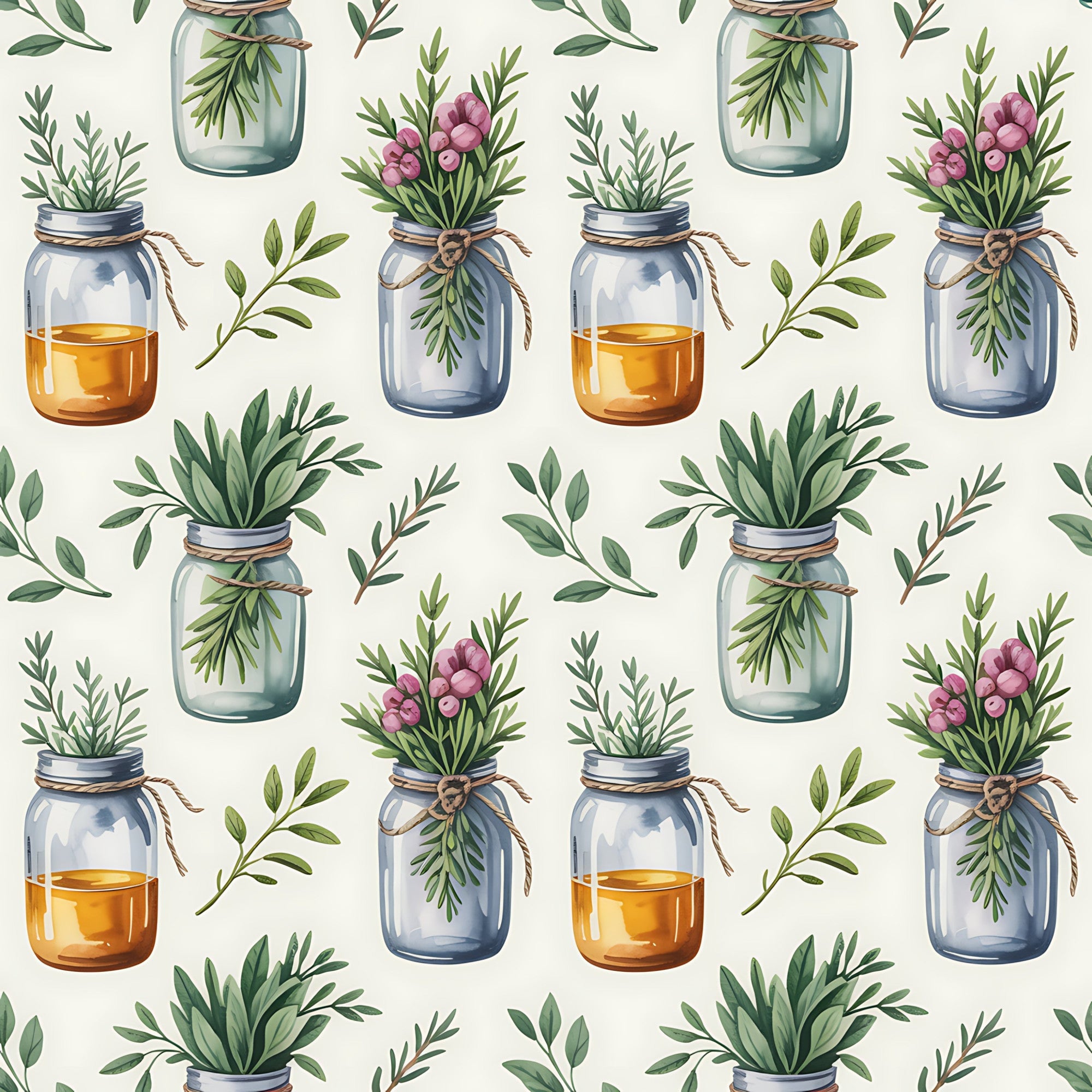 Rosemary Wreaths Pattern 17 Minky Fabric