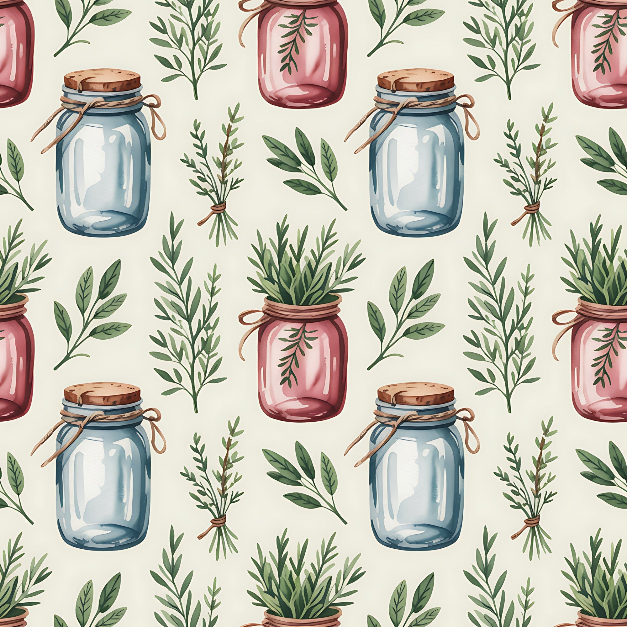 Rosemary Wreaths Pattern 18 Minky Fabric