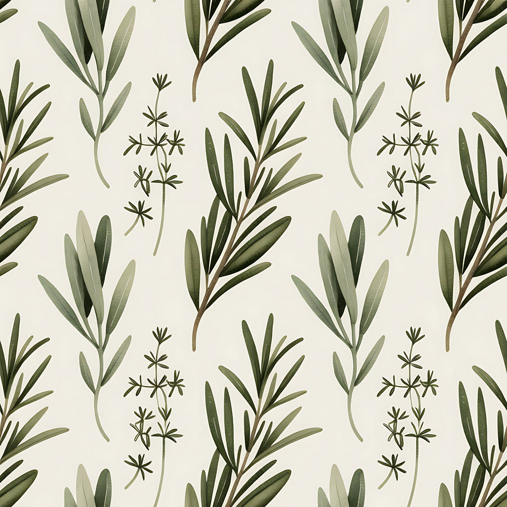 Rosemary Wreaths Pattern 2 Minky Fabric