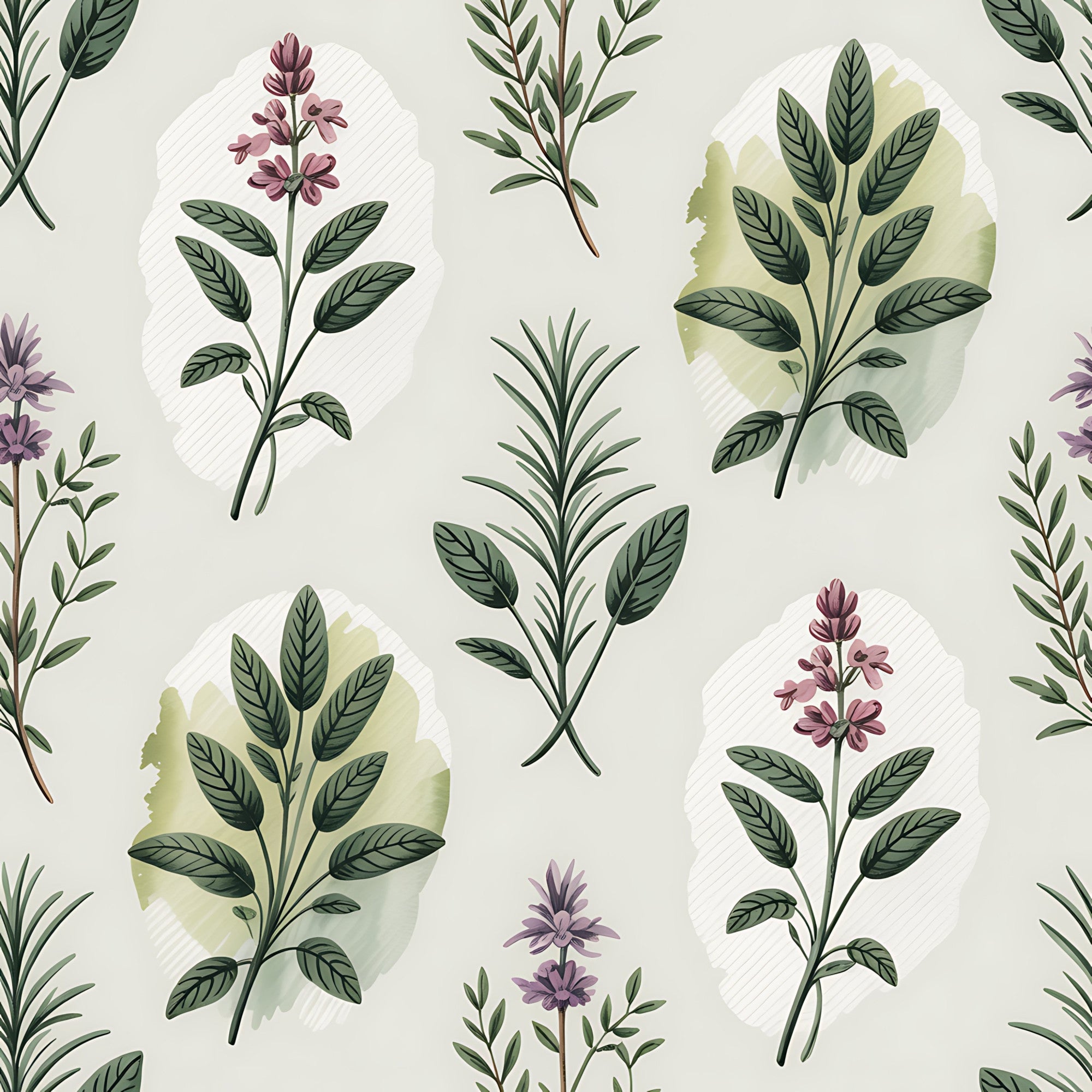 Rosemary Wreaths Pattern 26 Minky Fabric