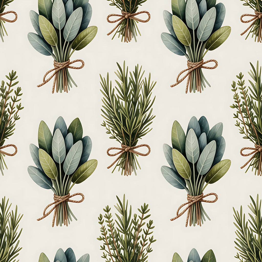 Rosemary Wreaths Pattern 32 Minky Fabric