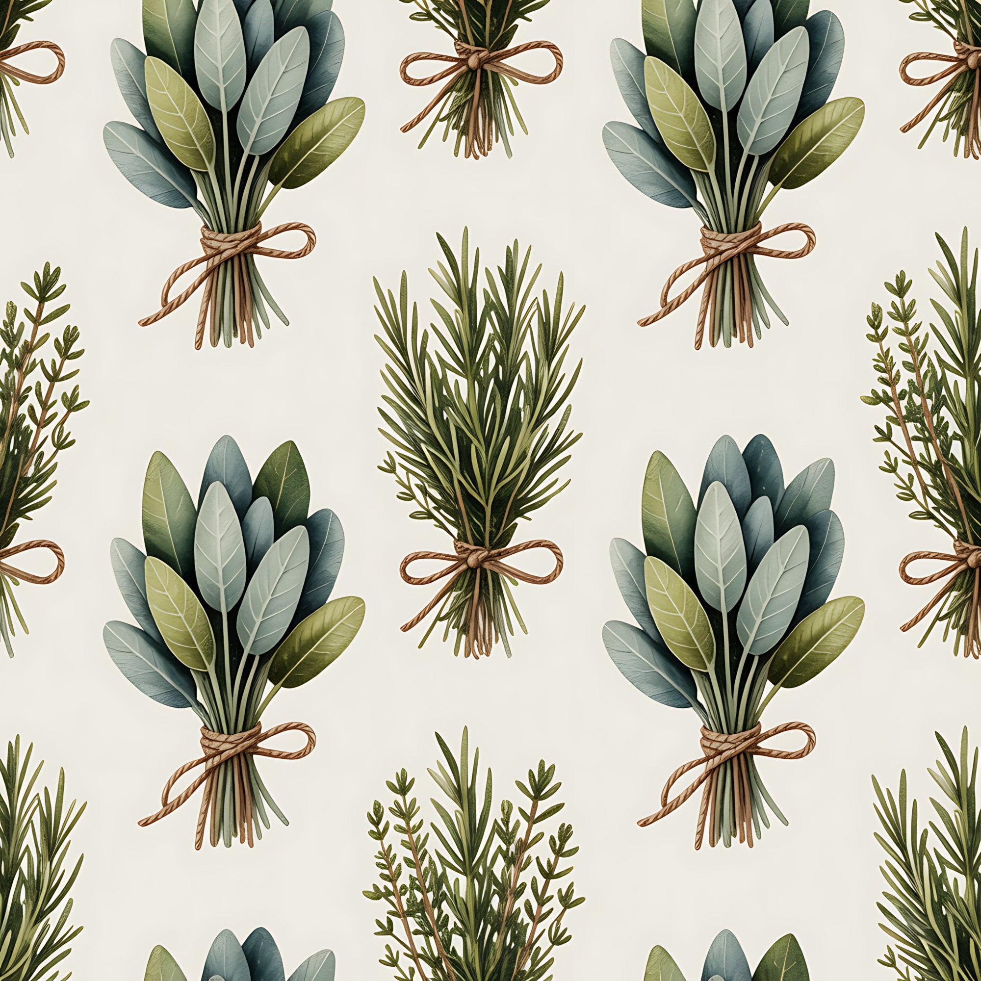 Rosemary Wreaths Pattern 32 Minky Fabric
