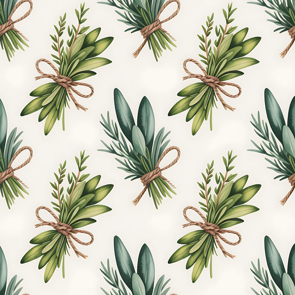 Rosemary Wreaths Pattern 33 Minky Fabric