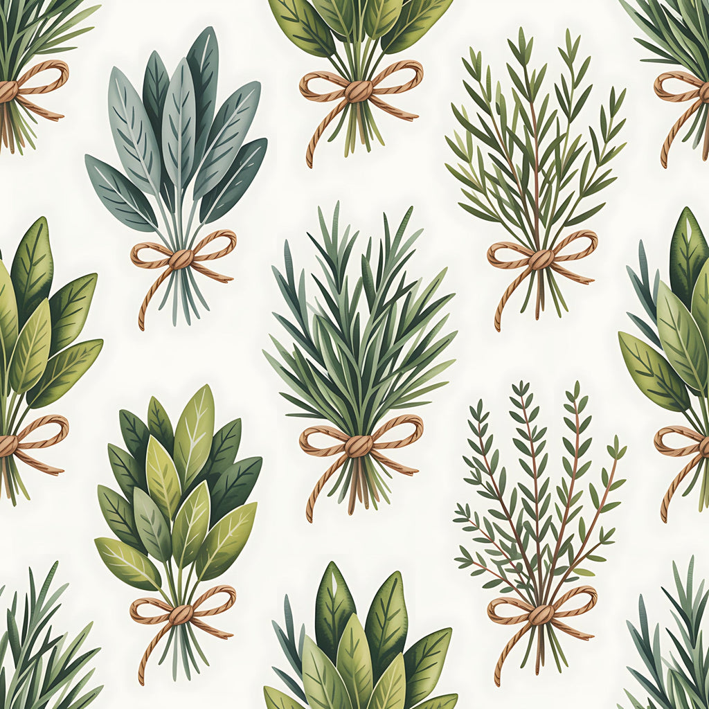 Rosemary Wreaths Pattern 34 Minky Fabric