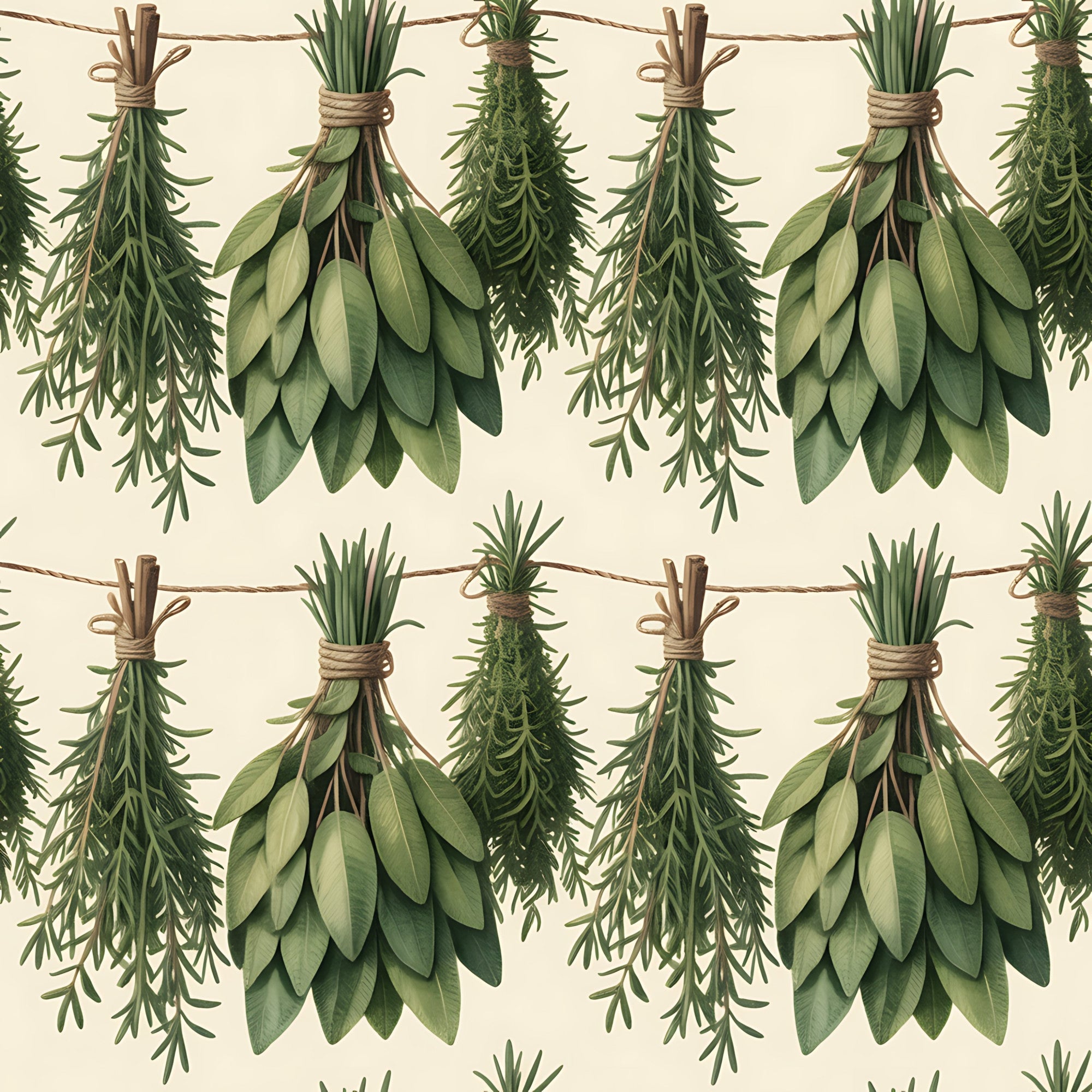 Rosemary Wreaths Pattern 7 Minky Fabric
