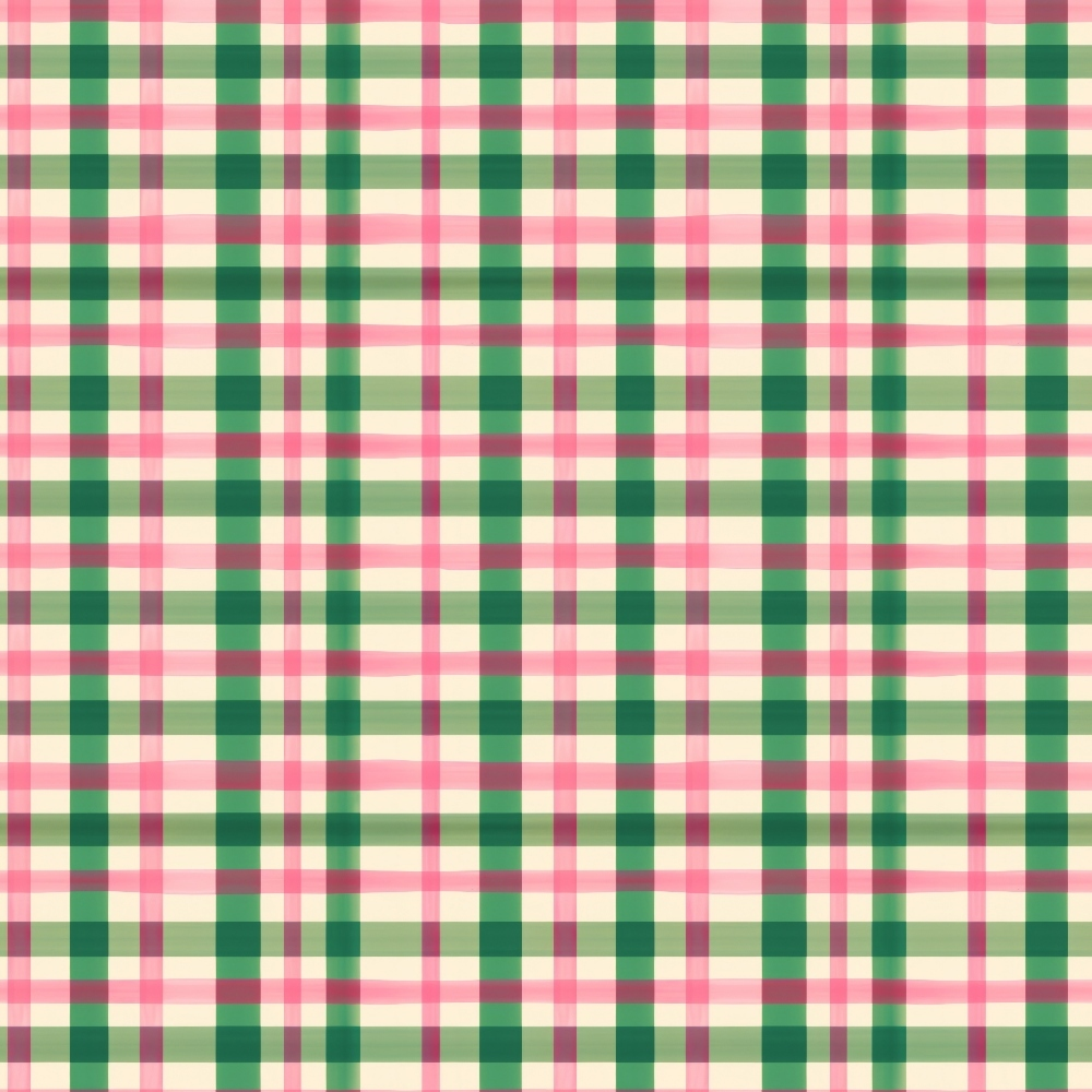 pink, green, cream, plaid pattern, gingham, checkered, cottage core,, fabric panel, pastel colors, woven texture, geometric design, country style, soft tones, crafting material, patchwork, spring colors, vintage inspired, textile pattern, garden theme